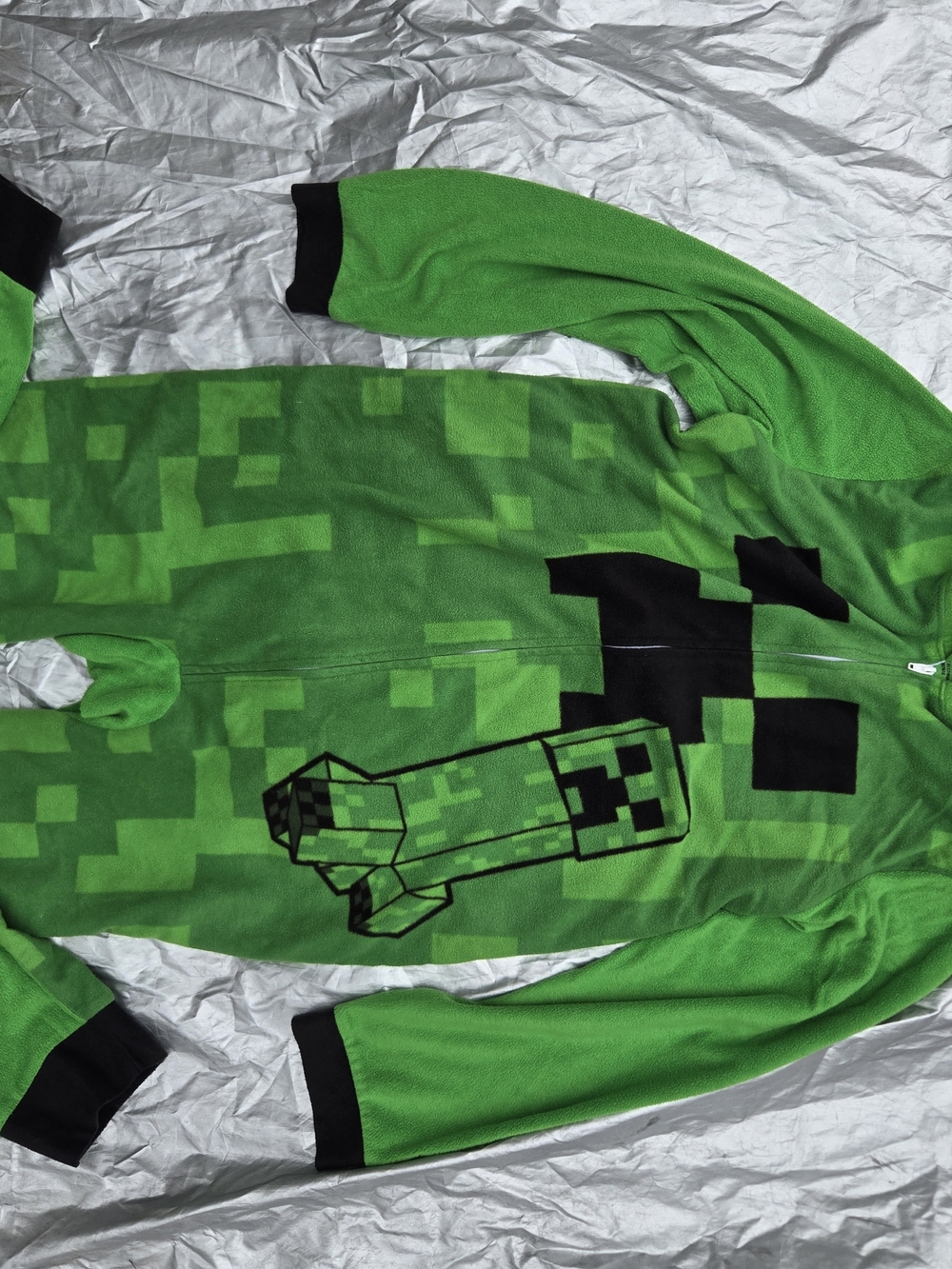 Kids Green Creeper Fleece Top